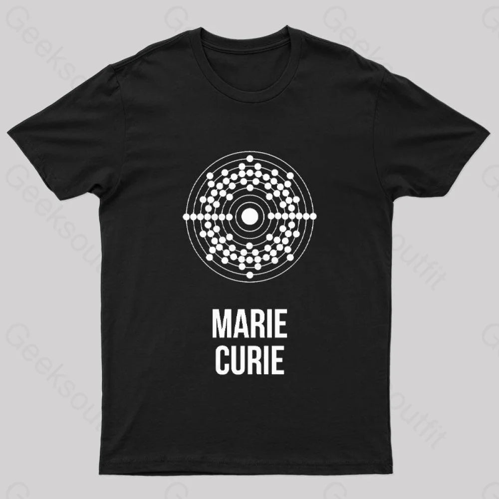 Marie Curie Geek T-Shirt Black / S