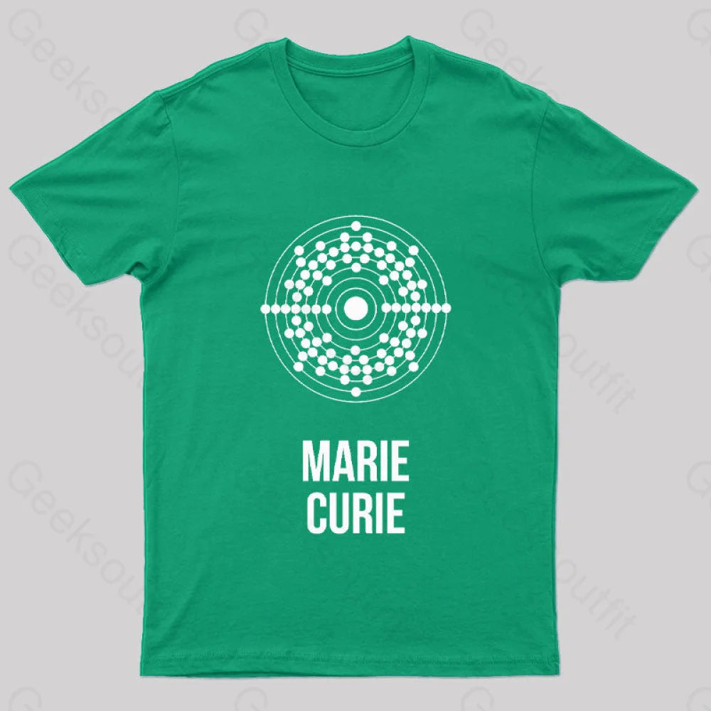 Marie Curie Geek T-Shirt Green / S