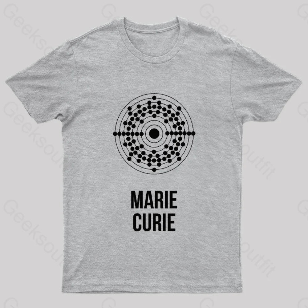 Marie Curie Geek T-Shirt Grey / S