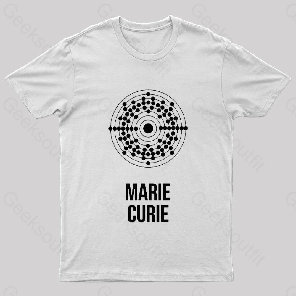 Marie Curie Geek T-Shirt White / S