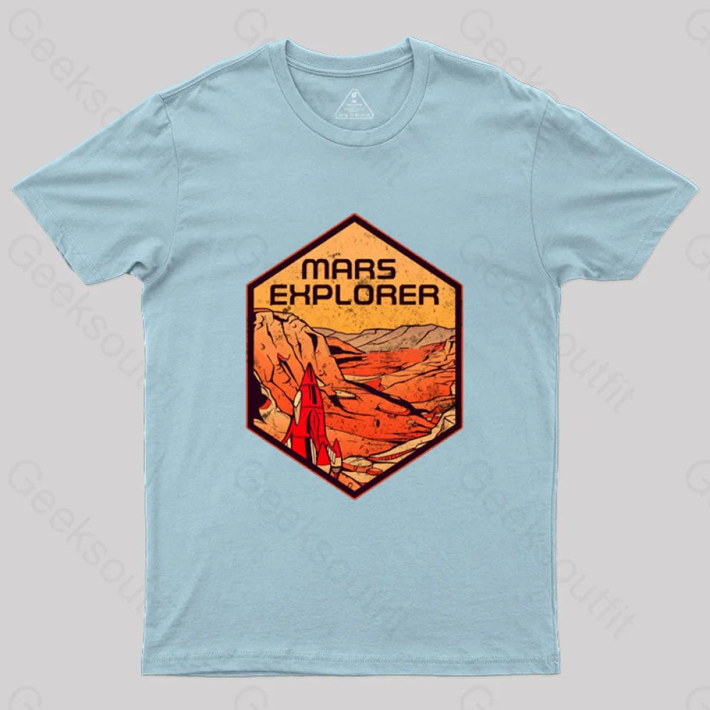 Mars Explorer T-Shirt Light Blue / S