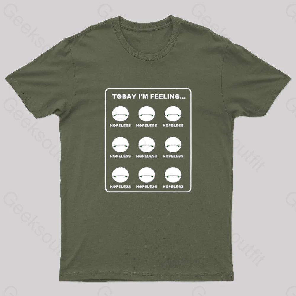 Marvin Mood Nerd T-Shirt Army Green / S