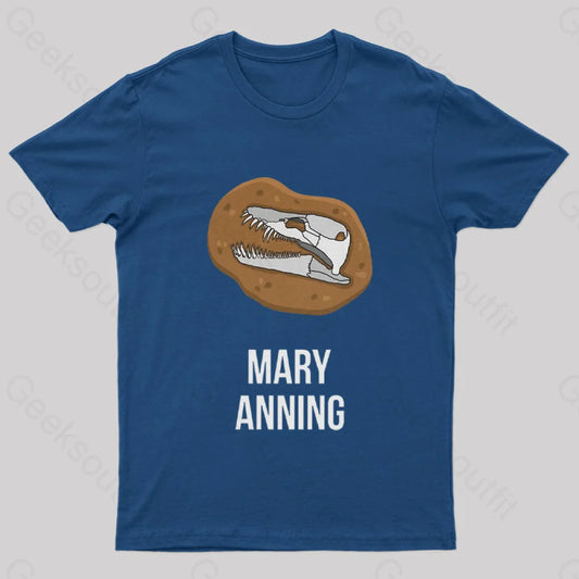 Mary Anning Geek T-Shirt Navy / S