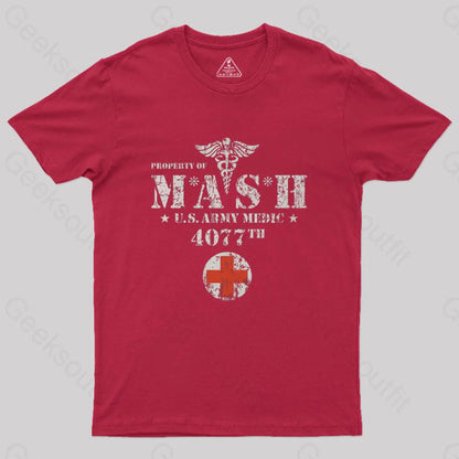 Mash Tv Show Geek T-Shirt Red / S