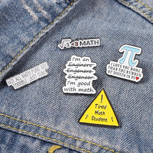 Math Enamel Pins - Geeksoutfit