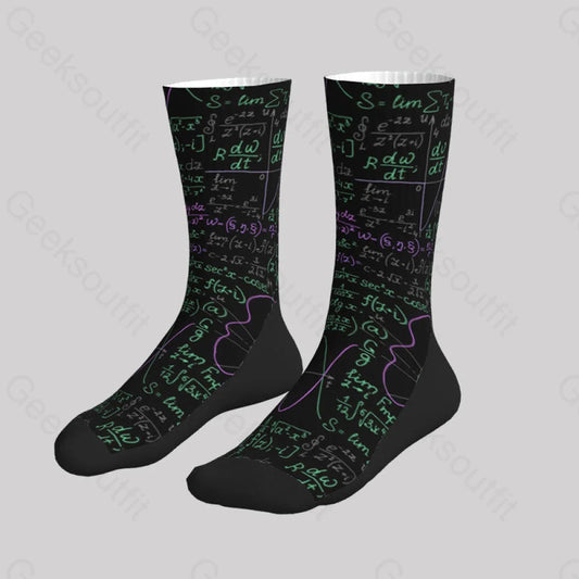 Math Function Curve Men’s Socks Sks013