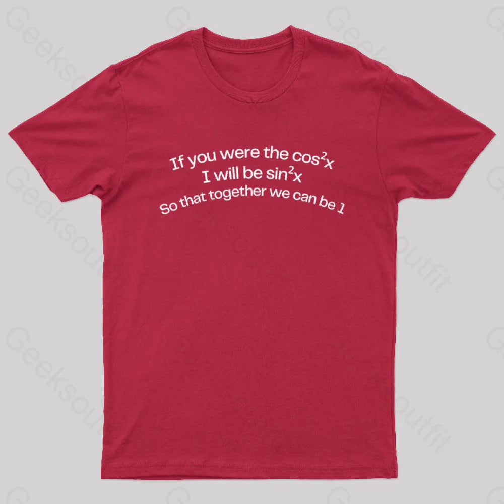 Math Humor Nerd T-Shirt Red / S