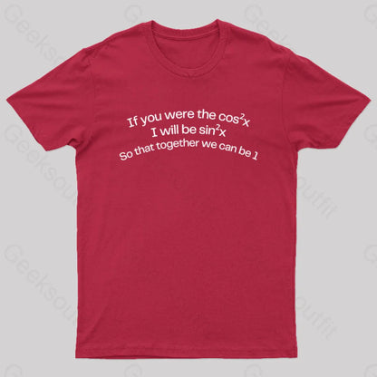 Math Humor Nerd T-Shirt Red / S