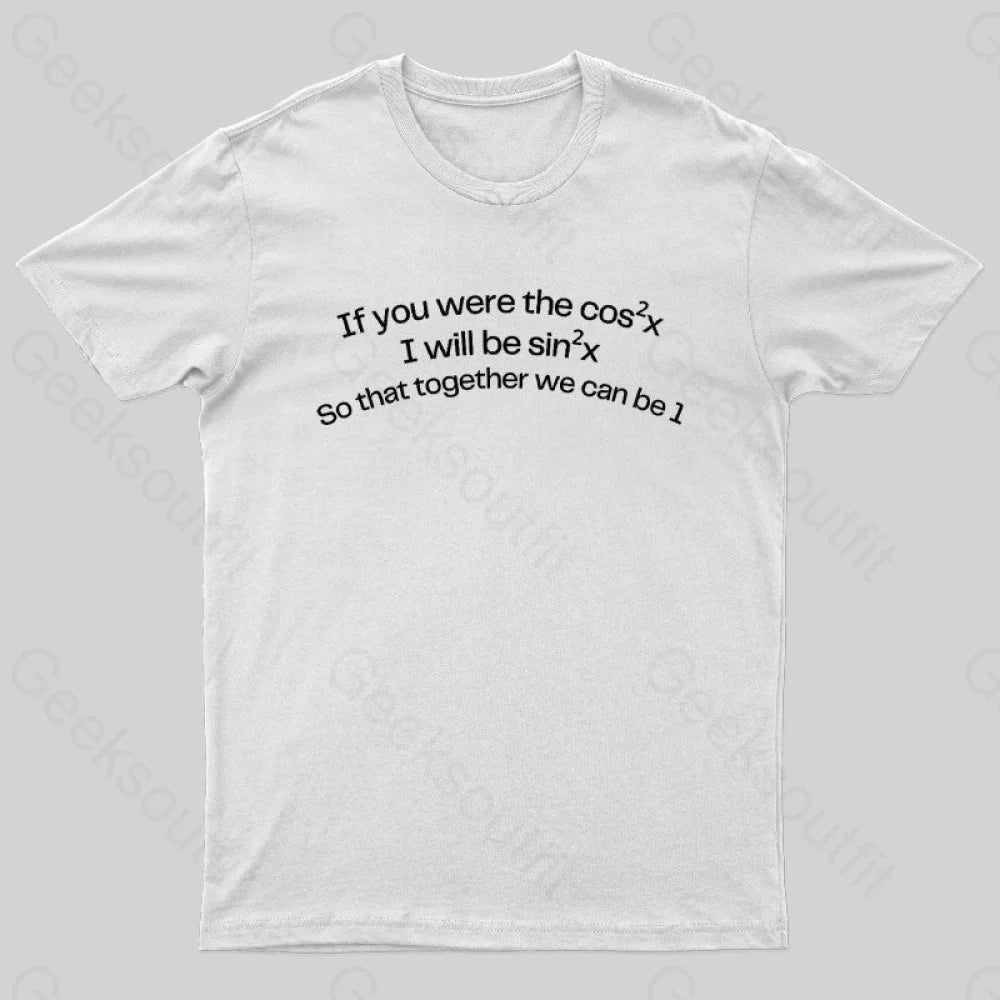 Math Humor Nerd T-Shirt White / S