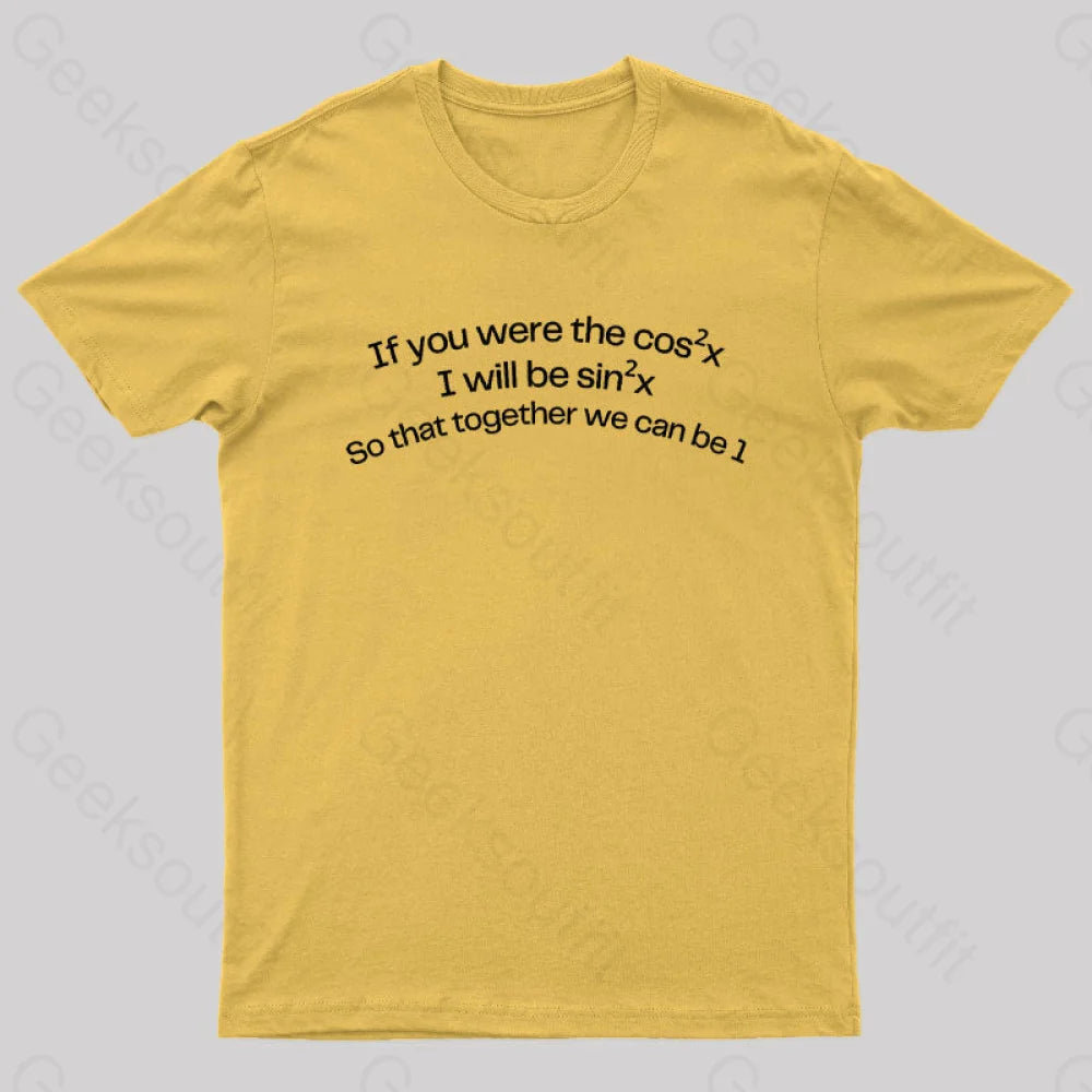 Math Humor Nerd T-Shirt Yellow / S