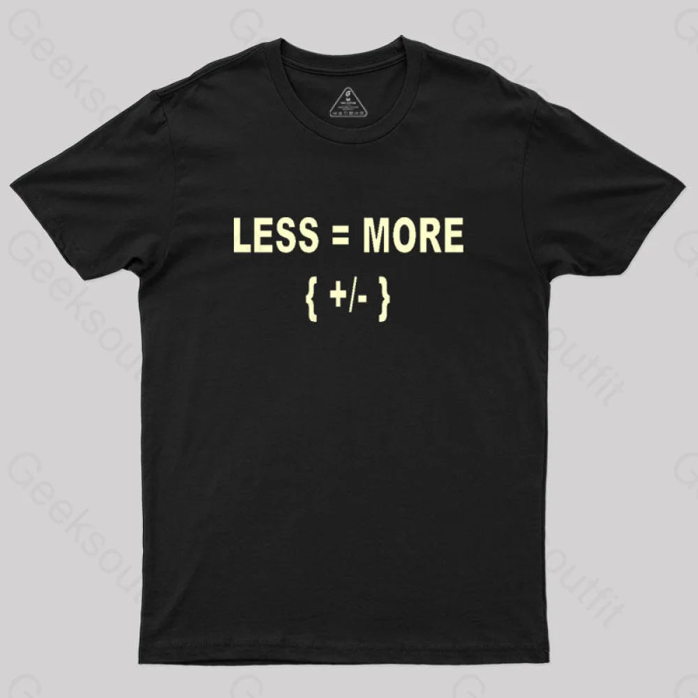 Math Is Hard Or At Least To Hear T-Shirt Black / S