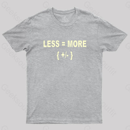 Math Is Hard Or At Least To Hear T-Shirt Grey / S