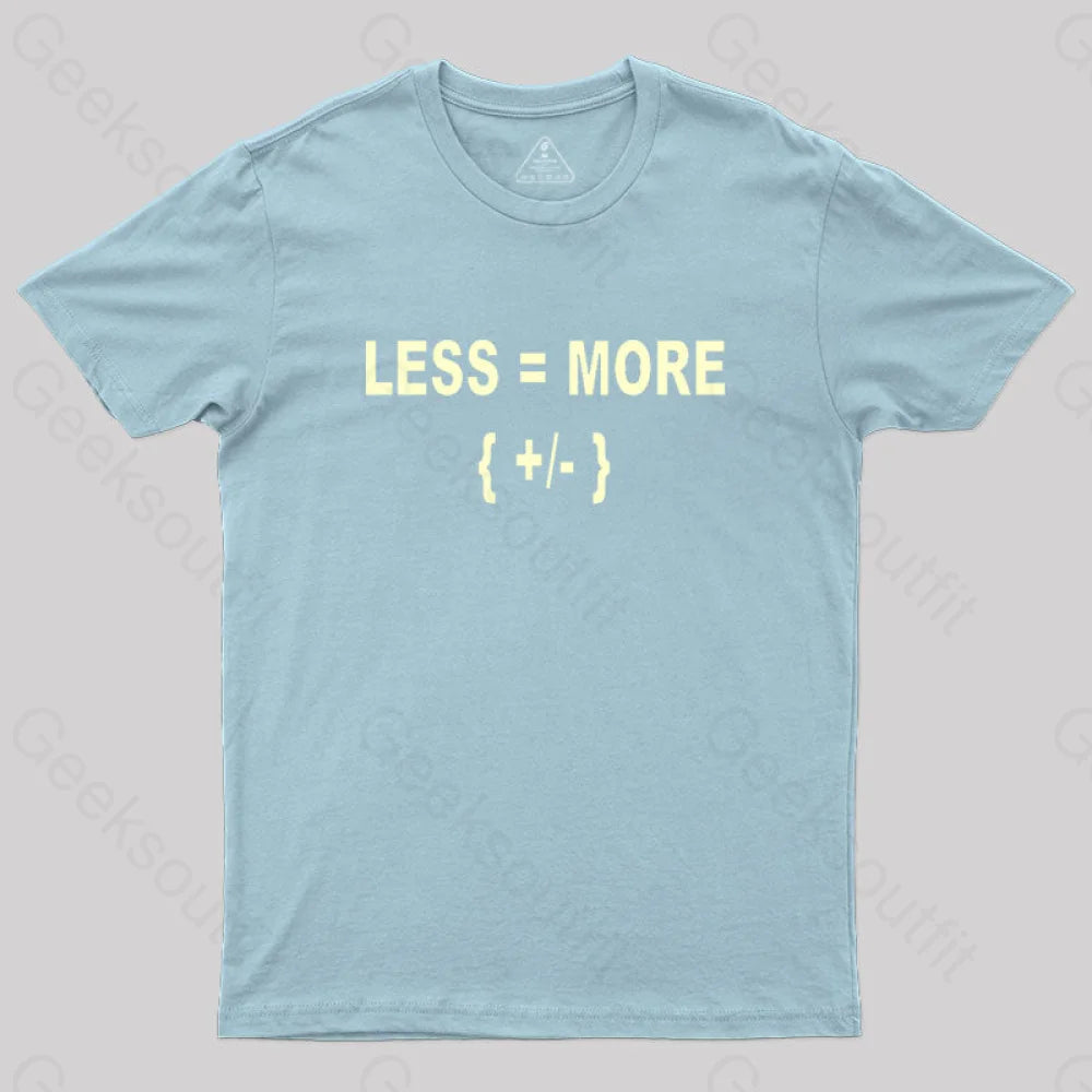 Math Is Hard Or At Least To Hear T-Shirt Light Blue / S