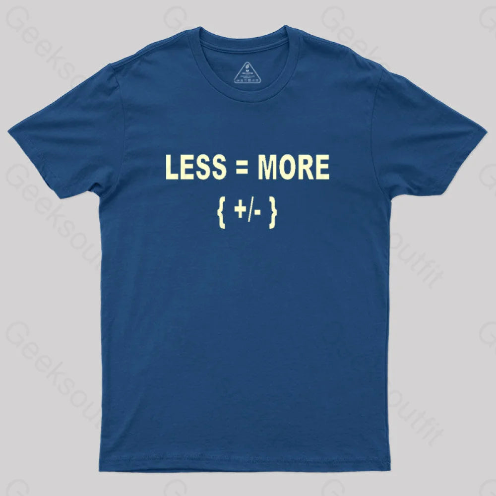 Math Is Hard Or At Least To Hear T-Shirt Navy / S