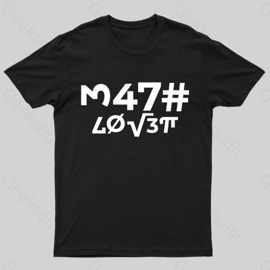 Math Lover Nerd T-Shirt Black / S