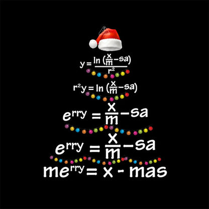 Math Merry Xmas Tree T-Shirt