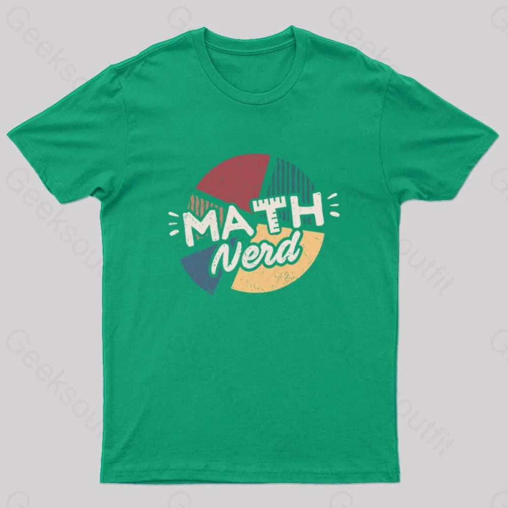 Math Rules Geek T-Shirt Green / S