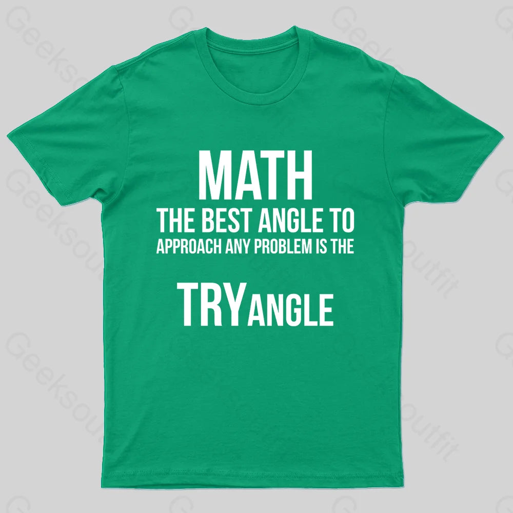 Math Tryangle Nerd T-Shirt Green / S