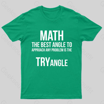 Math Tryangle Nerd T-Shirt Green / S