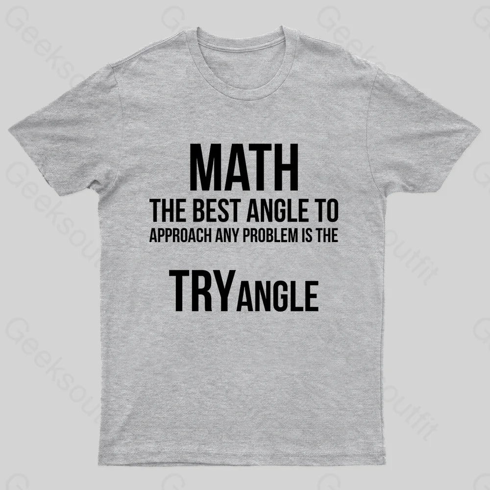 Math Tryangle Nerd T-Shirt Grey / S