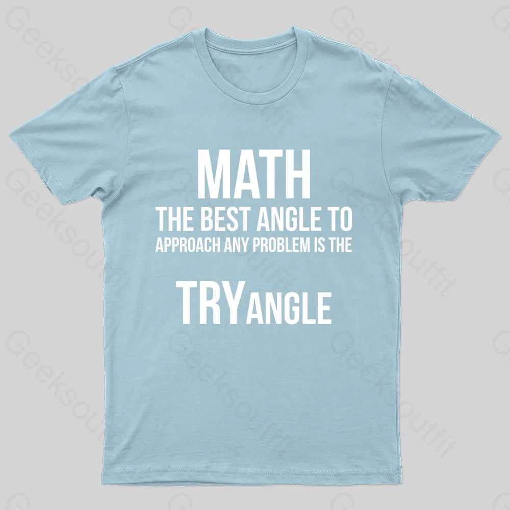 Math Tryangle Nerd T-Shirt Light Blue / S