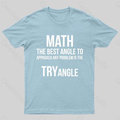 Math Tryangle Nerd T-Shirt Light Blue / S