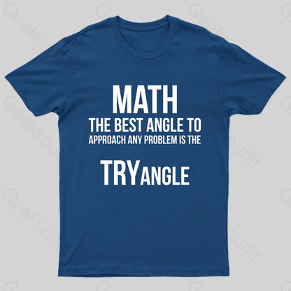 Math Tryangle Nerd T-Shirt Navy / S