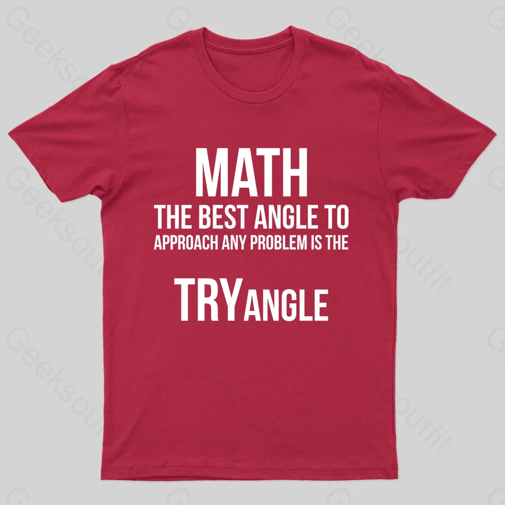 Math Tryangle Nerd T-Shirt Red / S