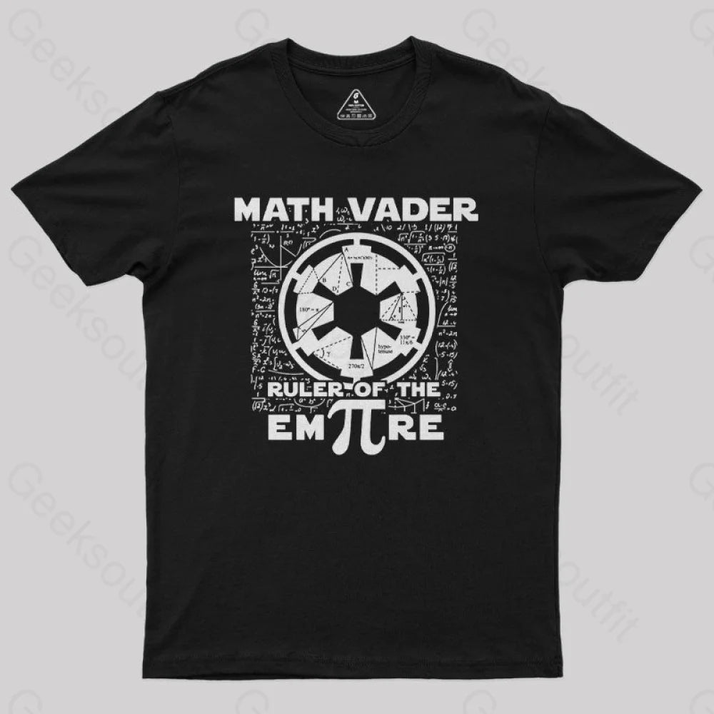 Math Vader Geek T-Shirt Black / S