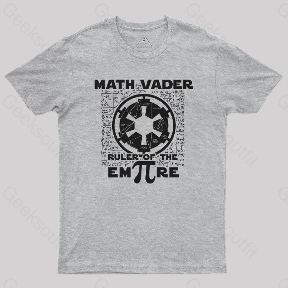 Math Vader Geek T-Shirt Grey / S