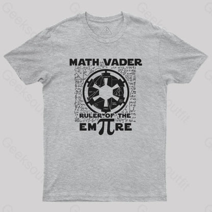 Math Vader Geek T-Shirt Grey / S