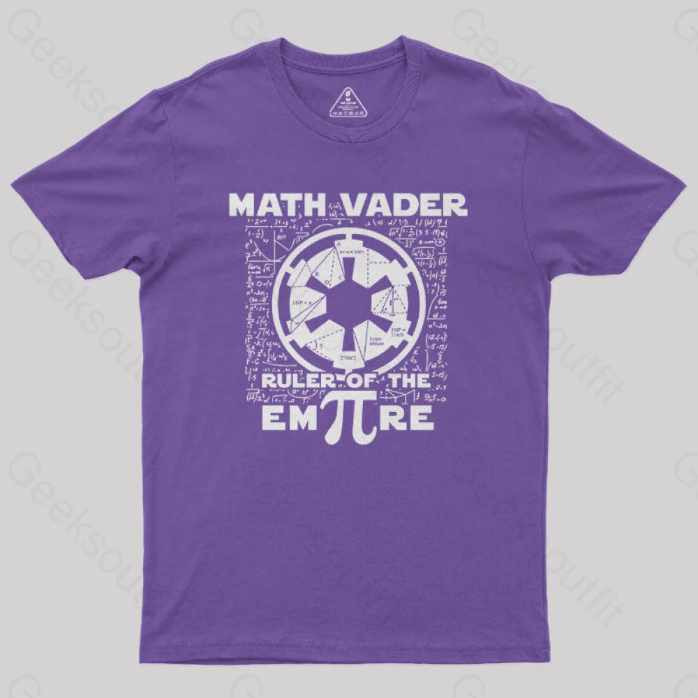 Math Vader Geek T-Shirt Purple / S