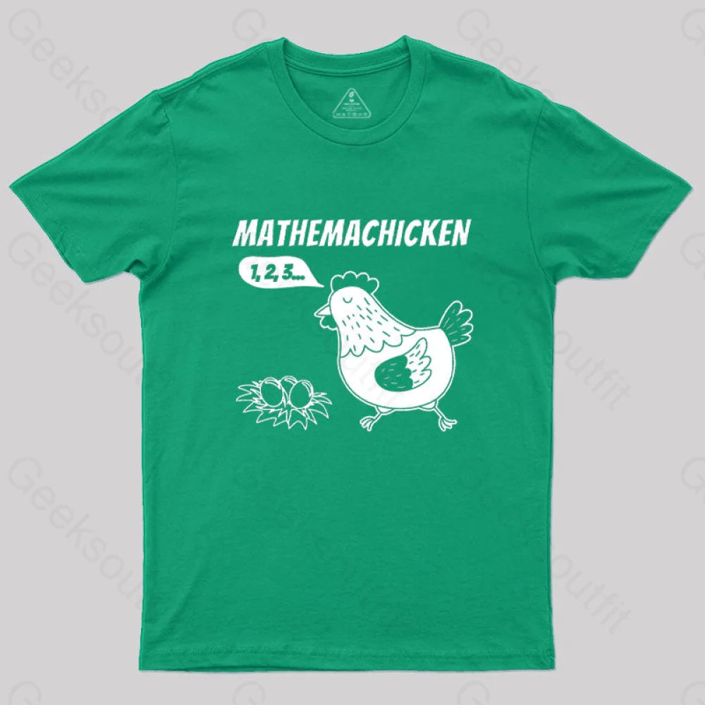 Mathemachicken T-Shirt Green / S