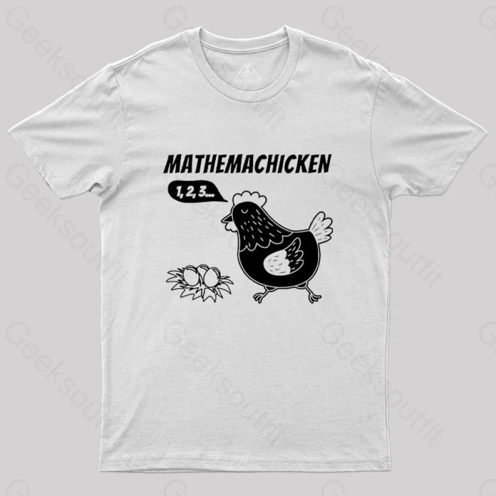 Mathemachicken T-Shirt White / S