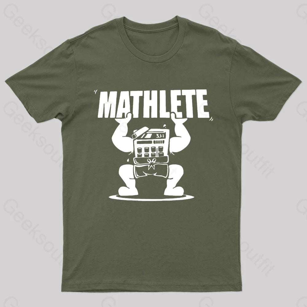 Mathlete Geek T-Shirt Army Green / S