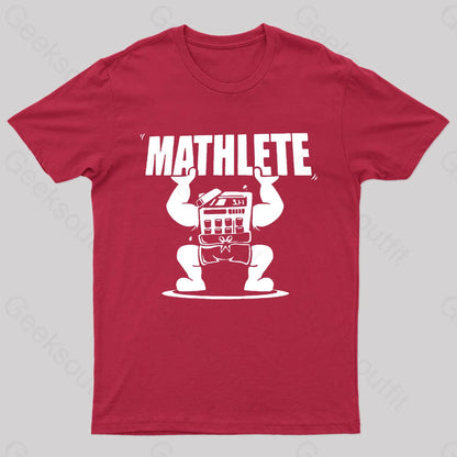 Mathlete Geek T-Shirt Red / S