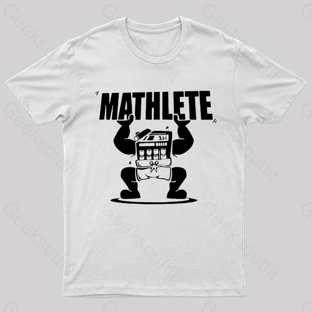 Mathlete Geek T-Shirt White / S