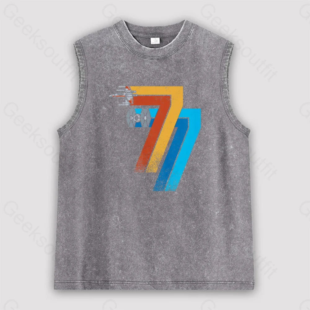 May 25Th 1977 Unisex Washed Tank Grey / S