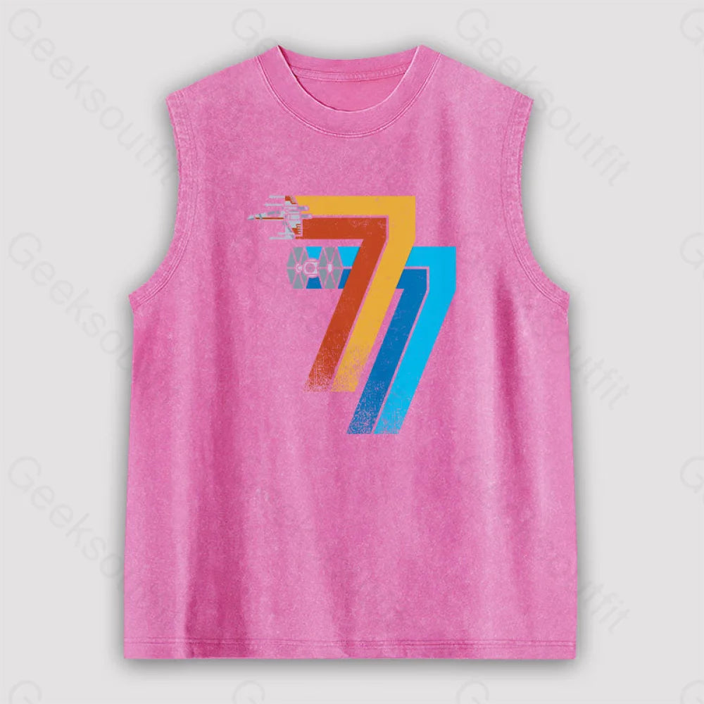 May 25Th 1977 Unisex Washed Tank Pink / S