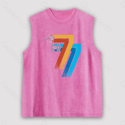 May 25Th 1977 Unisex Washed Tank Pink / S