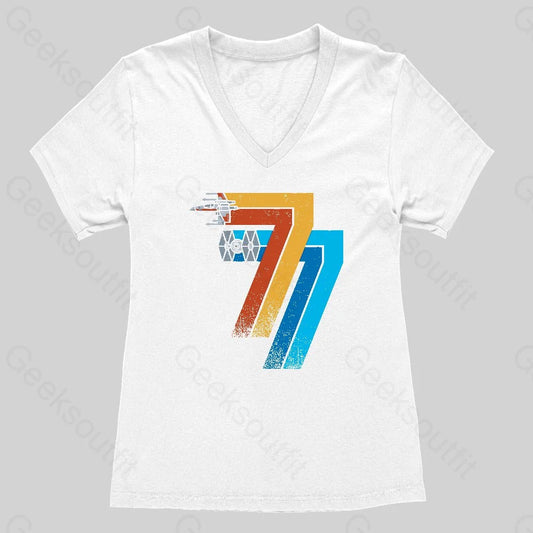 May 25th 1977 Women's V-Neck T-shirt - Geeksoutfit