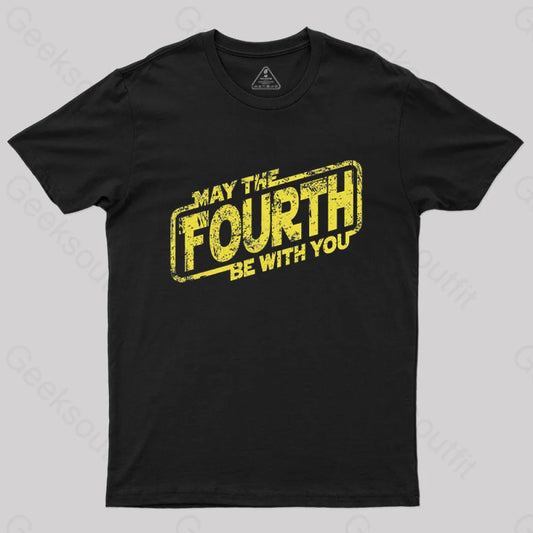 May The Fourth Be With You T-Shirt Black / S