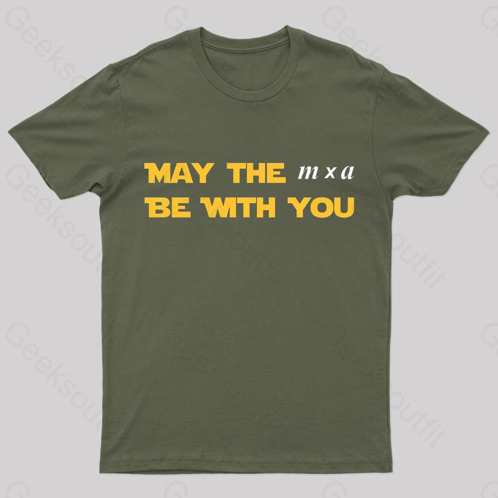 May The M X A Be With You Nerd T-Shirt Army Green / S