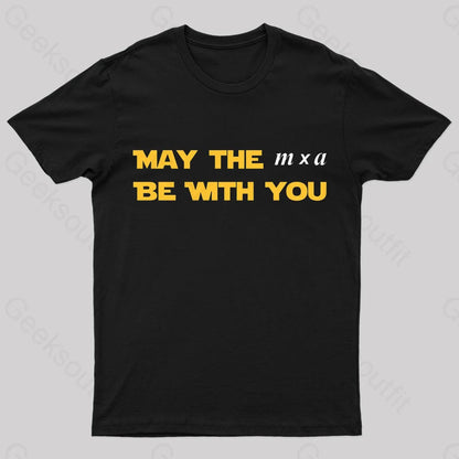 May The M X A Be With You Nerd T-Shirt Black / S