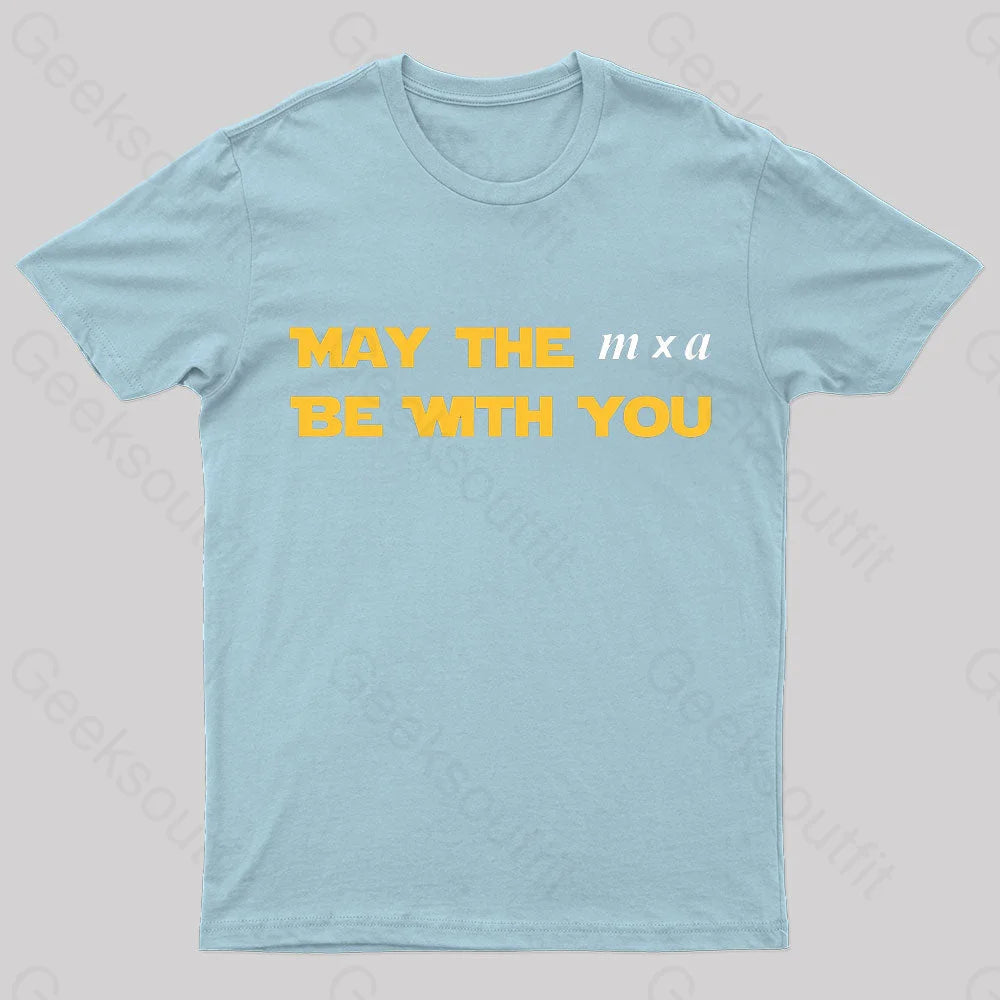 May The M X A Be With You Nerd T-Shirt Light Blue / S