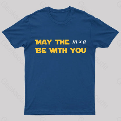 May The M X A Be With You Nerd T-Shirt Navy / S