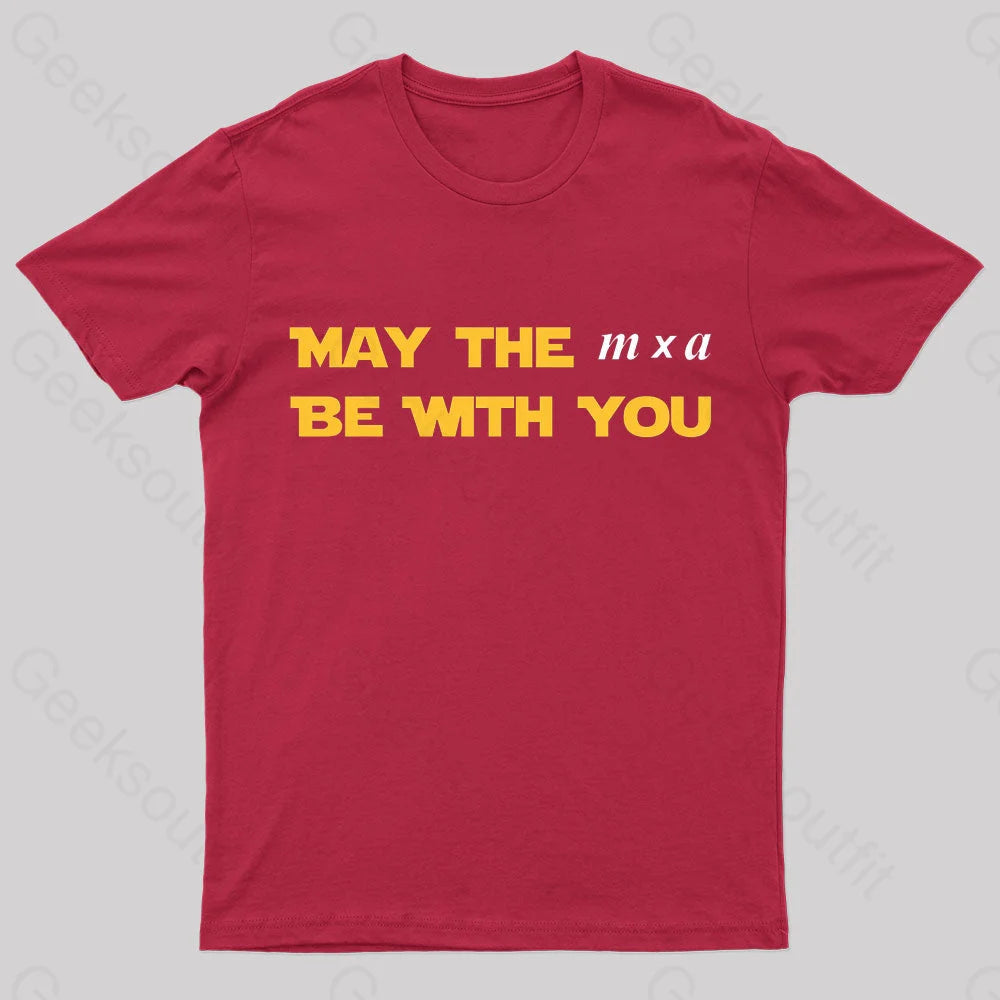 May The M X A Be With You Nerd T-Shirt Red / S