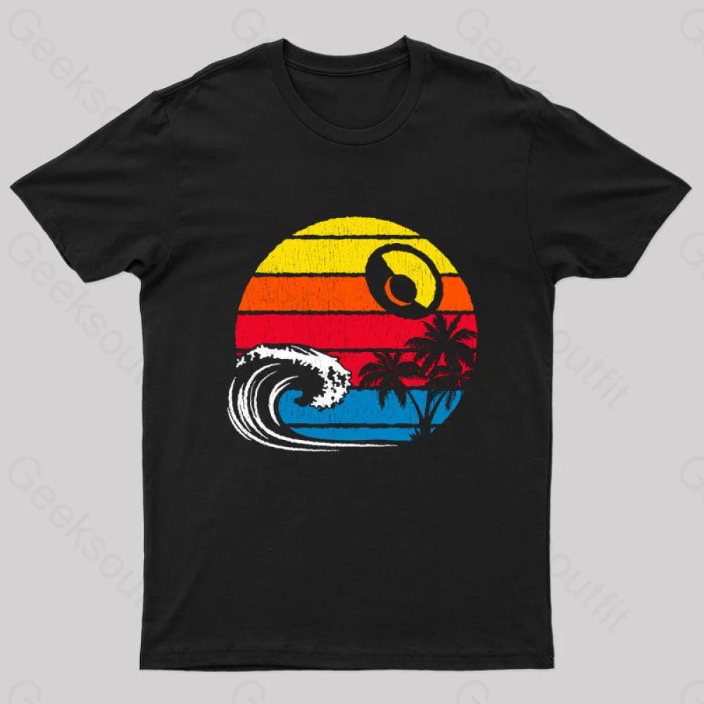 May The Surf Be With You Geek T-Shirt Black / S