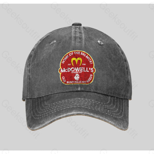 Mcdowel Washed Vintage Baseball Cap Grey