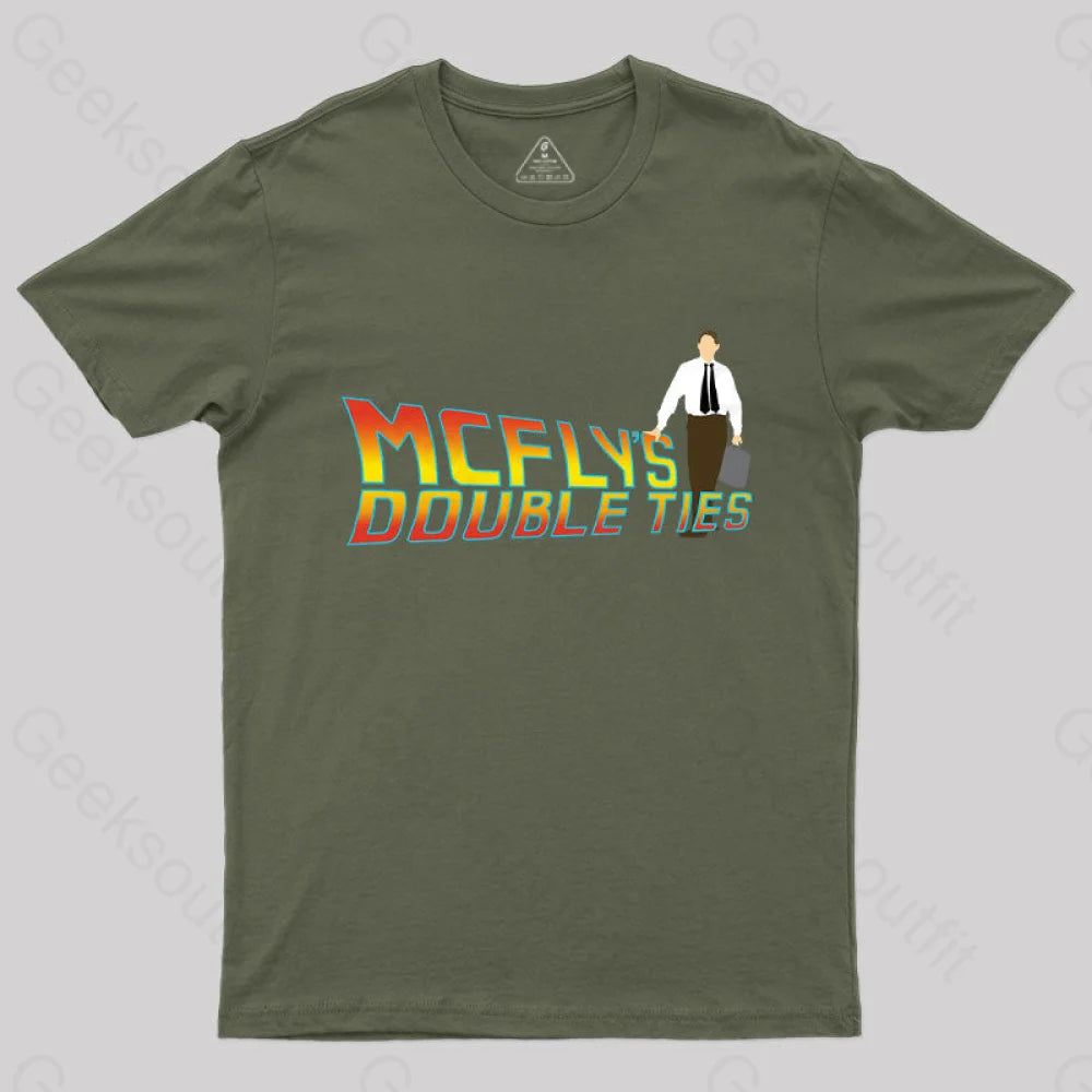 Mcfly’s Double Ties T-Shirt Army Green / S